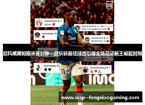 尼科威廉姆斯决赛封神一战斩获最佳球员引爆全场见证新王崛起时刻